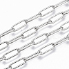 Tarnish Resistant 304 Stainless Steel Textured Paperclip Chains CHS-S006-JN954-1-4
