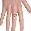 Adjustable Brass Multi-strands Finger Rings RJEW-JR00864-2