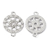 Alloy Crystal Rhinestone Connector Charms FIND-A024-14P-1