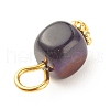 Natural Agate Pendants PALLOY-JF01586-05-5
