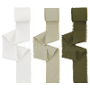 3 Rolls 3 Colors Cotton Frayed Ribbons OCOR-WH0045-08B-1