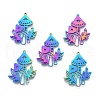 Ion Plating(IP) 201 Stainless Steel Pendant STAS-B027-20MC-3