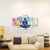 Cloth Painting Hanging Wall Decorations HJEW-WH0180-013-5