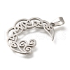 Anti-Tarnish 304 Stainless Steel Pendants STAS-R131-04P-2