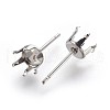 Tarnish Resistant 304 Stainless Steel Stud Earring Findings STAS-P221-20D-P-2