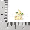 Brass Micro Pave Cubic Zirconia Pendants KK-Z101-06G-4