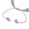 Lampwork Evil Eye Beads Braided Bead Bracelets for Men Women BJEW-MZ00160-05-4