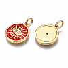 Brass Micro Pave Cubic Zirconia Pendants ZIRC-T014-041G-NF-3