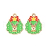 Christmas Alloy Enamel Pendants ENAM-D047-07G-05-2