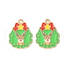 Christmas Alloy Enamel Pendants ENAM-D047-07G-05-2