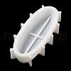 Oval Candle Boat Jar Molds DIY-G097-05-5