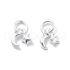 Fine Silver Moon Star Charms STER-D302-02S-1