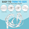 5M Polyester Curtain Fabric Belts OCOR-WH0078-211-4