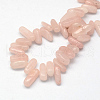 Natural Rose Quartz Stone Bead Strands G-R223-25-2