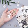 Jewelry Finger Rings Holders Organic Glass Ring Display Stand Sets RDIS-FG0001-05-4