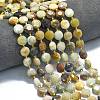 Natural Flower Amazonite Beads Strands G-C116-A120-01-1