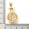 Brass Micro Pave Cubic Zirconia Pendants KK-P250-17G-3