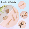 CHGCRAFT DIY Alloy Bolo Tie Making Finding Kit FIND-CA0009-03KCG-4