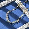 Natural Prehnite Chip Beaded Necklaces NJEW-C070-04G-04-4