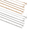 Unicraftale 304 Stainless Steel Box Chain & Snake Chain & Curb Chain Necklaces Sets NJEW-UN0001-14-1