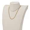 Brass Curb Chain Necklaces NJEW-JN03097-02-4
