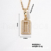 Chic Abacus Brass Pendant Necklace Vintage Fashion Accessory Classic Elegant Style ST8976-3-1