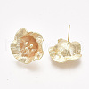 Brass Stud Earring Findings X-KK-T038-585G-NF-1