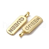 Brass Micro Pave Cubic Zirconia Pendants KK-P308-41G-2