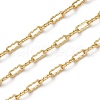 Brass Wavy Oval Link Chains CHC-H113-22G-1