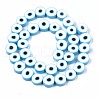 Handmade Polymer Clay Beads Strands CLAY-S096-041F-2