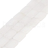 Natural White Jade Beads Strands G-M420-M06-02-1