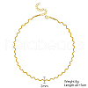 Brass Twist Wave Link Chain Necklace for Women DN6472-1-3