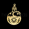 PVD Vacuum Plating 201 Stainless Steel Pendants STAS-T056-LA702-2-1