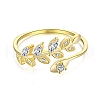 925 Sterling Silver Open Finger Rings RJEW-A019-54G-1