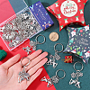 SUNNYCLUE 20Pcs Alloy Keychain KEYC-SC0001-15B-3