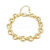 Brass Ring Link Chain Bracelets for Women Men BJEW-K273-07G-4
