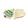 Christmas Theme Rack Plating Alloy Pendants FIND-M020-04G-03-2