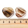 Mother's Day Gifts Heart Tigerskin Glass Palm Stones G-C134-06A-04-3