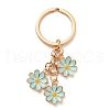 Cute Enamel Keychain KEYC-WH0025-048G-02-1