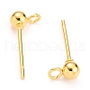 316L Surgical Stainless Steel Round Ball Stud Earring Post STAS-Z035-02G-H-2