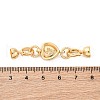 Brass & Black Lip Shell & Epoxy Resin Fold Over Clasps KK-P291-22G-3