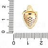 Brass Micro Pave Cubic Zirconia Pendants KK-F895-17A-G-3
