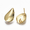 Brass Stud Earring Findings KK-S348-353-2