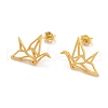 925 Sterling Silver Stud Earrings EJEW-H110-01G-1