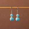 Bohemian tassel turquoise earrings JU8957-34-1