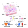 4 Style Transparent Acrylic Beads MACR-YW0001-62-3
