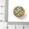 Brass Cubic Zirconia Beads KK-Q068-17G-3