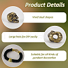 3Pcs 3 Styles Brass Beads KK-FG0001-20-4