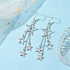 304 Stainless Steel Dangle Earrings EJEW-TA00431-2