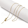 Ion Plating(IP) 304 Stainless Steel Cable Chain Necklaces NJEW-K255-24G-4